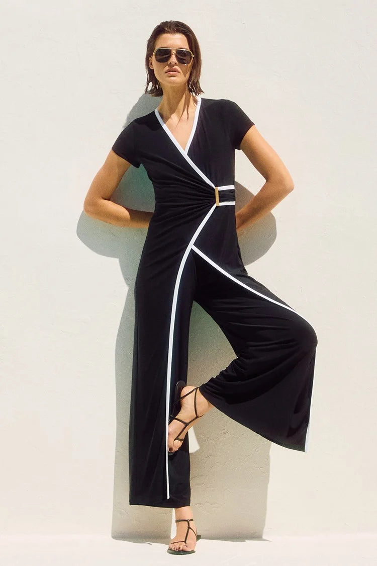 SILKY KNIT SLEEVELESS JUMPSUIT