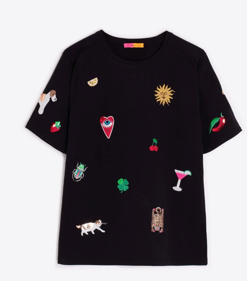 AMALIA EMBOSSED TSHIRT