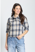 JEAN JACKET WITH ELBOW SLEEVE DETAIL