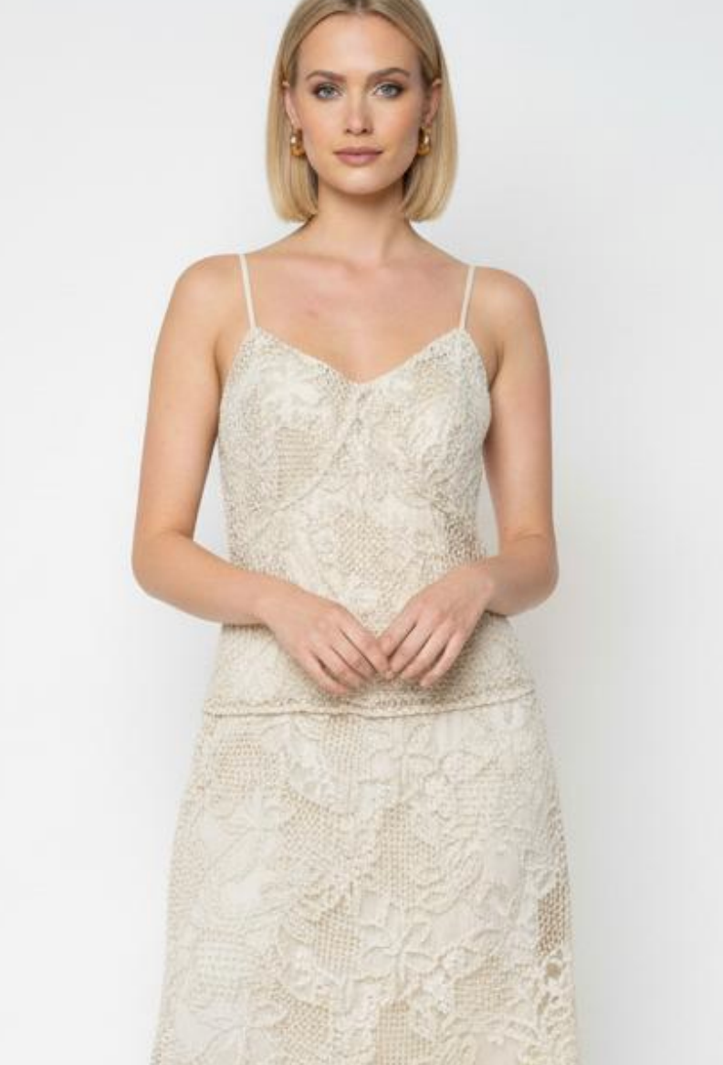 ROSIE TOP LUXE LACE HALTER