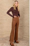 ALEXIA SUEDE PANT-COGNAC-XS
