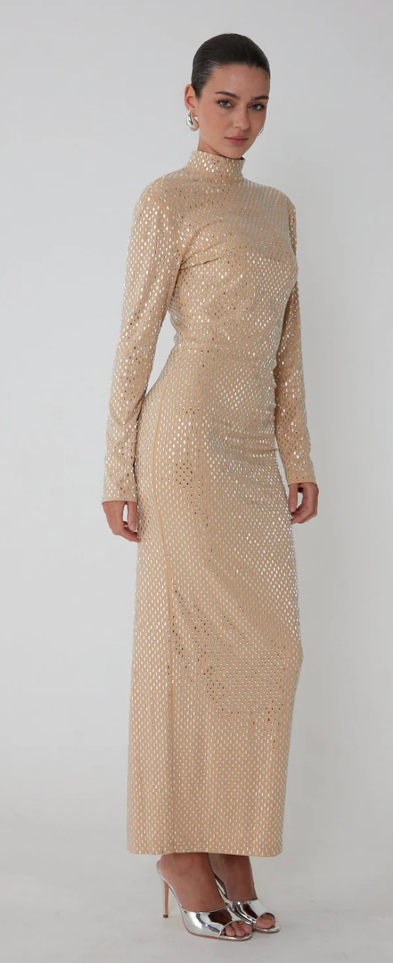 MADELYN HOT PRESSED STONE DRESS