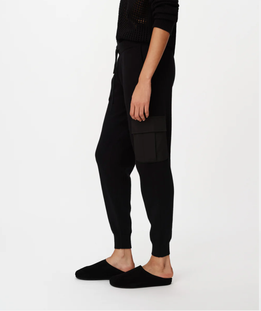 MIXED MEDIA CARGO PANT COTTON CASHMERE