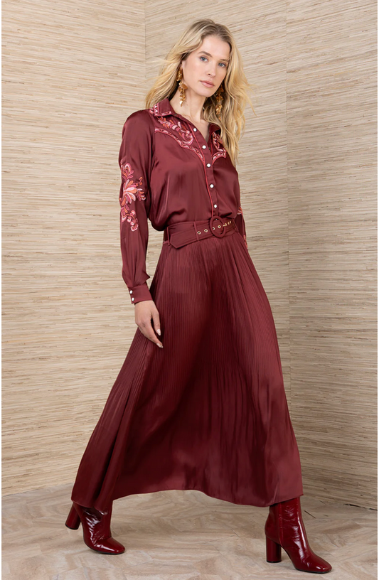 AYLEEN CHARMEUSE SKIRT