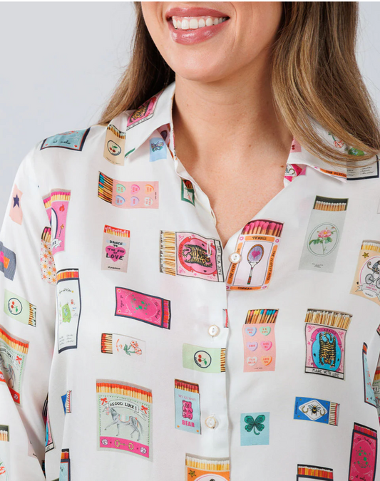 TEA RAYA ROSA SILK BLOUSE