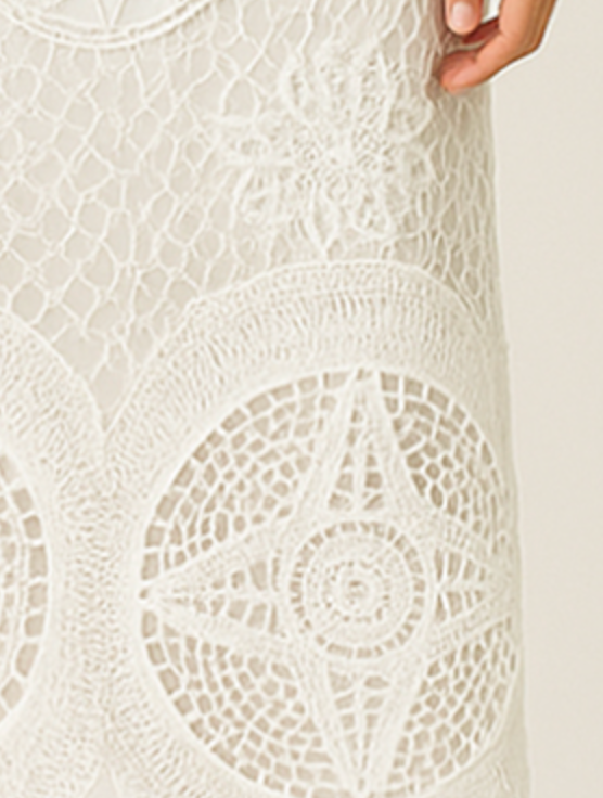 JACKY KNIT LACE SKIRT
