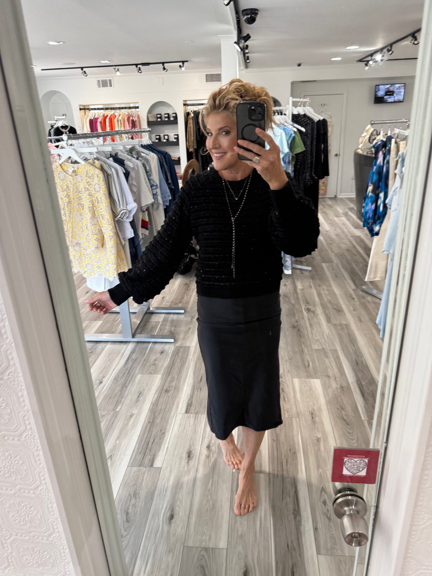 CHELSEA PULLOVER SWEATER WITH LUREX
