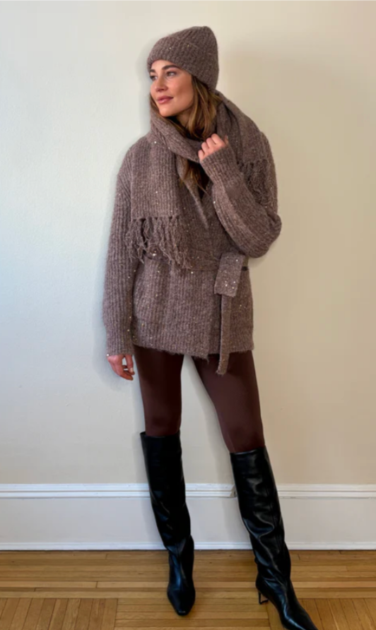 THE FARRAH BELTED CARDIGAN