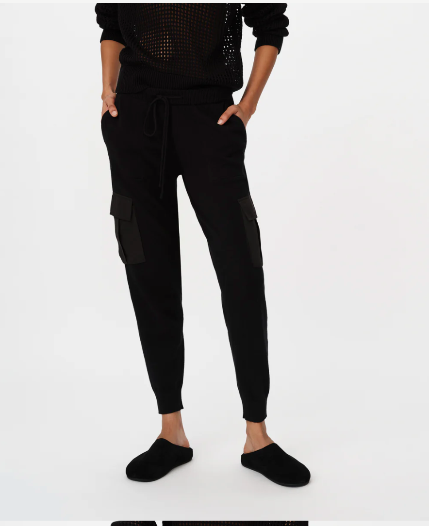 MIXED MEDIA CARGO PANT COTTON CASHMERE