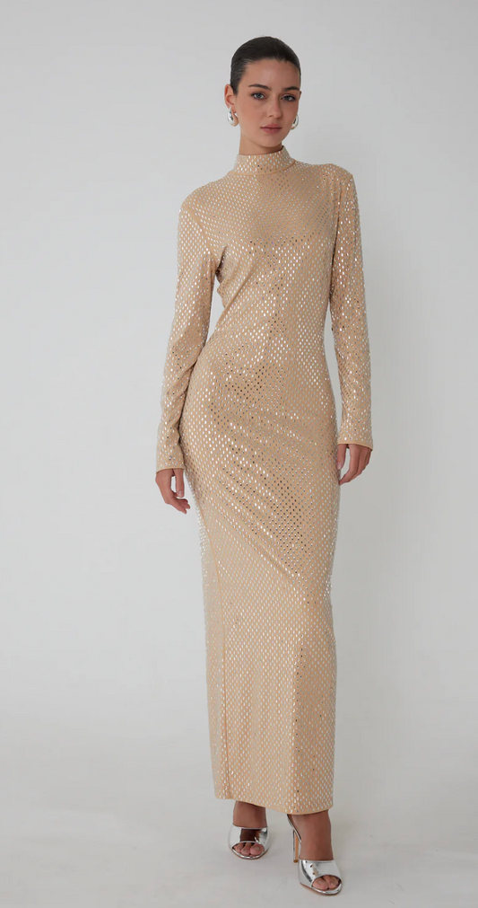 MADELYN HOT PRESSED STONE DRESS