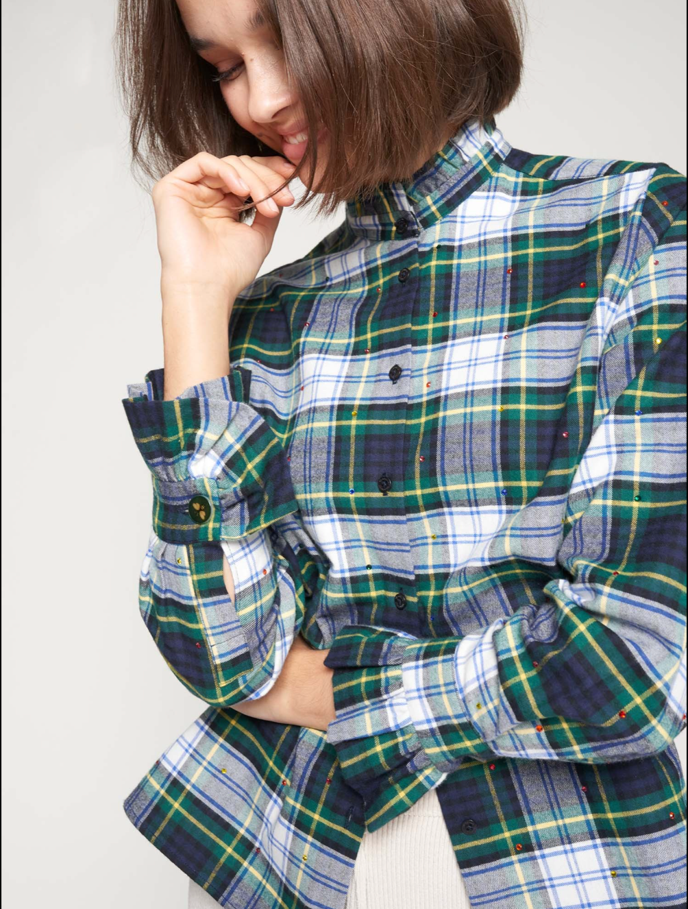 STRASS NICOLA ESCOCES BLOUSE