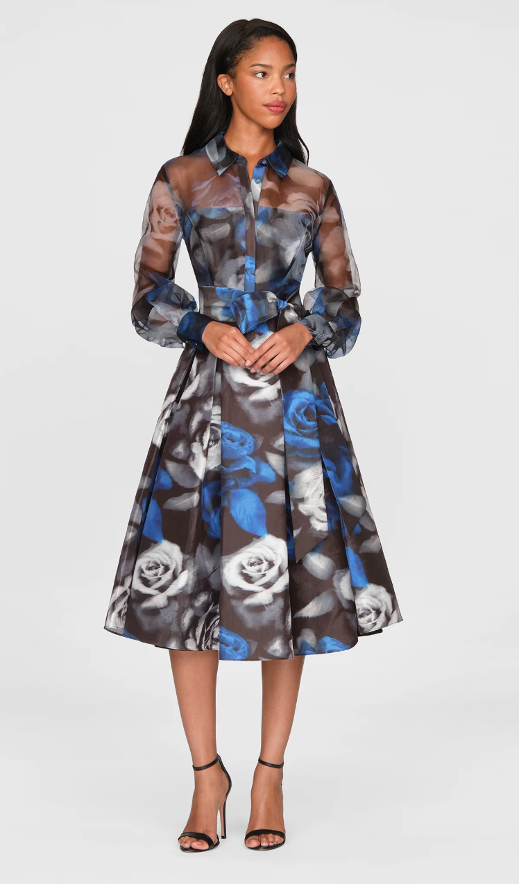 AGATHA PRINTED SHIRT DRESS