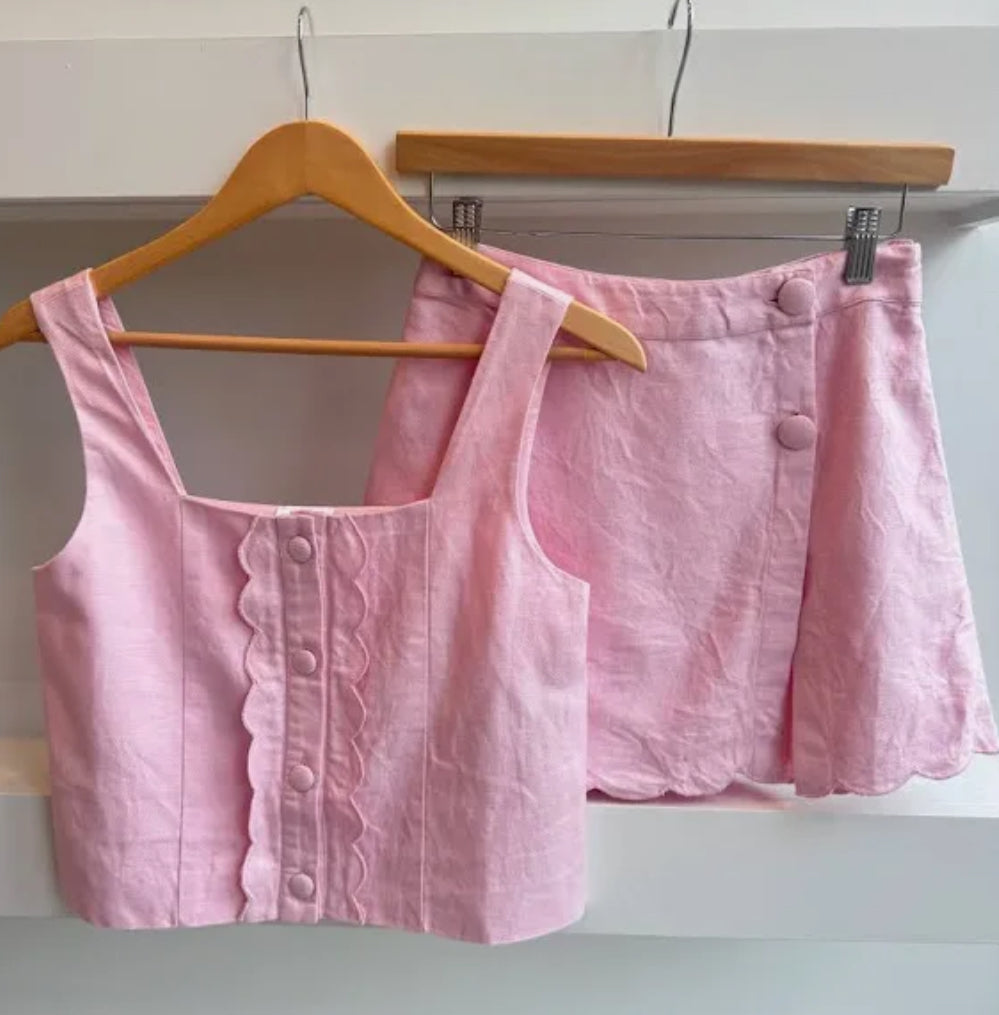 BUTTON UP SKORT