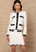 BEVIN DIAMOND SWEATER JACKET SET