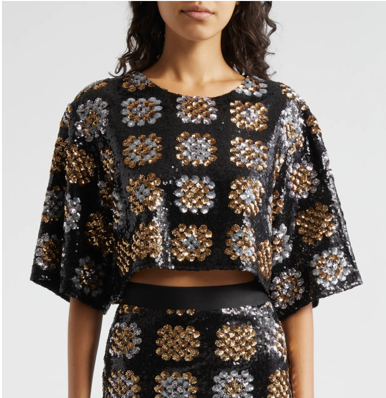 SMYTHE FA24117 SEQUIN T