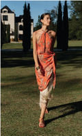NEELAM HALTER DRESS WITH FRINGE