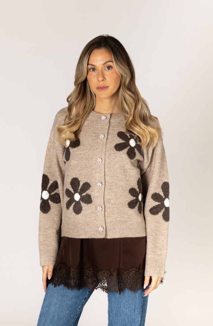 JORGIE FLOWER CARDIGAN
