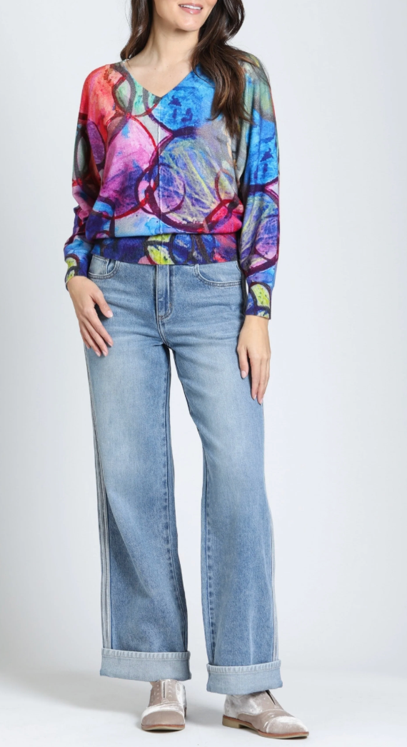 TRACK STRIPE CUFF JEAN