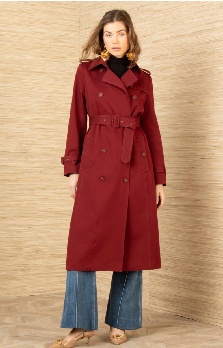 PAOLA TWILL TRENCH-COAT