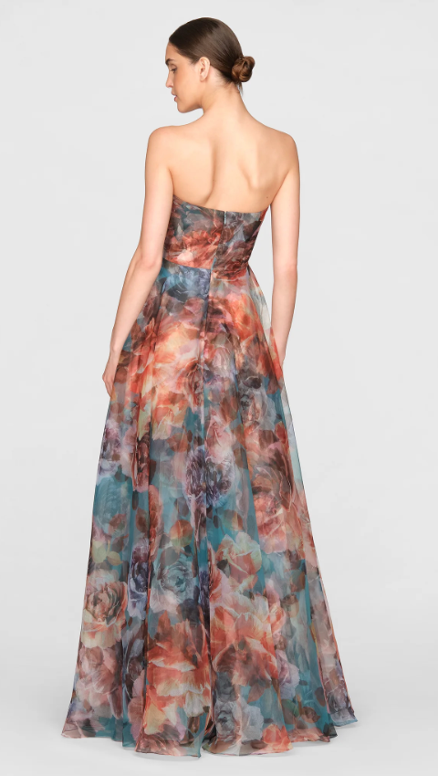 IONA ROSETTE DRAPED GOWN