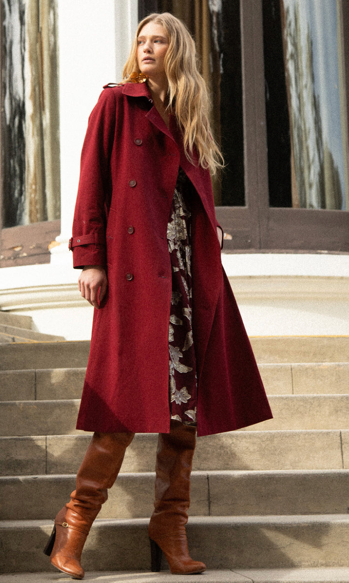 PAOLA TWILL TRENCH-COAT