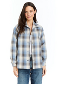 PEYTON COTTON PLAID CAR COAT