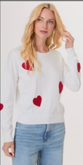 ALL OVER HEARTS SWEATER