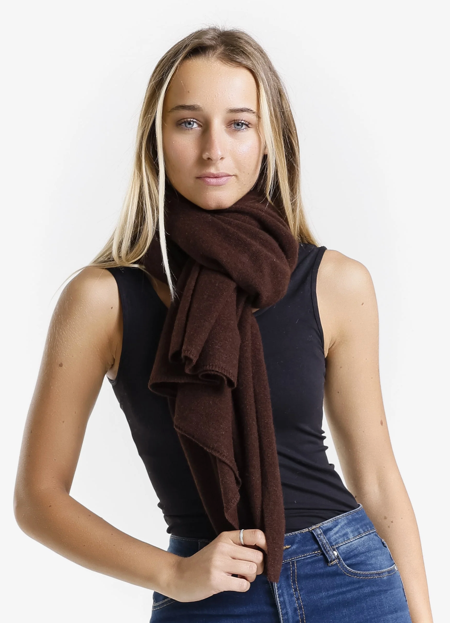 100% CASHMERE CRAFTED RUANA WRAP