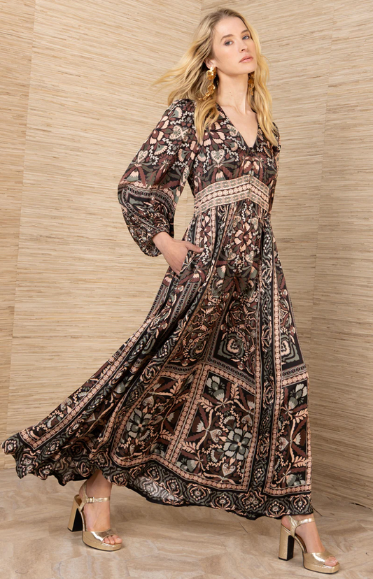 AMARIS CHARMEUSE MAXI DRESS