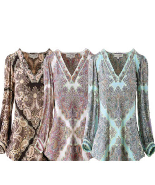 V NECK JERSEY TOP