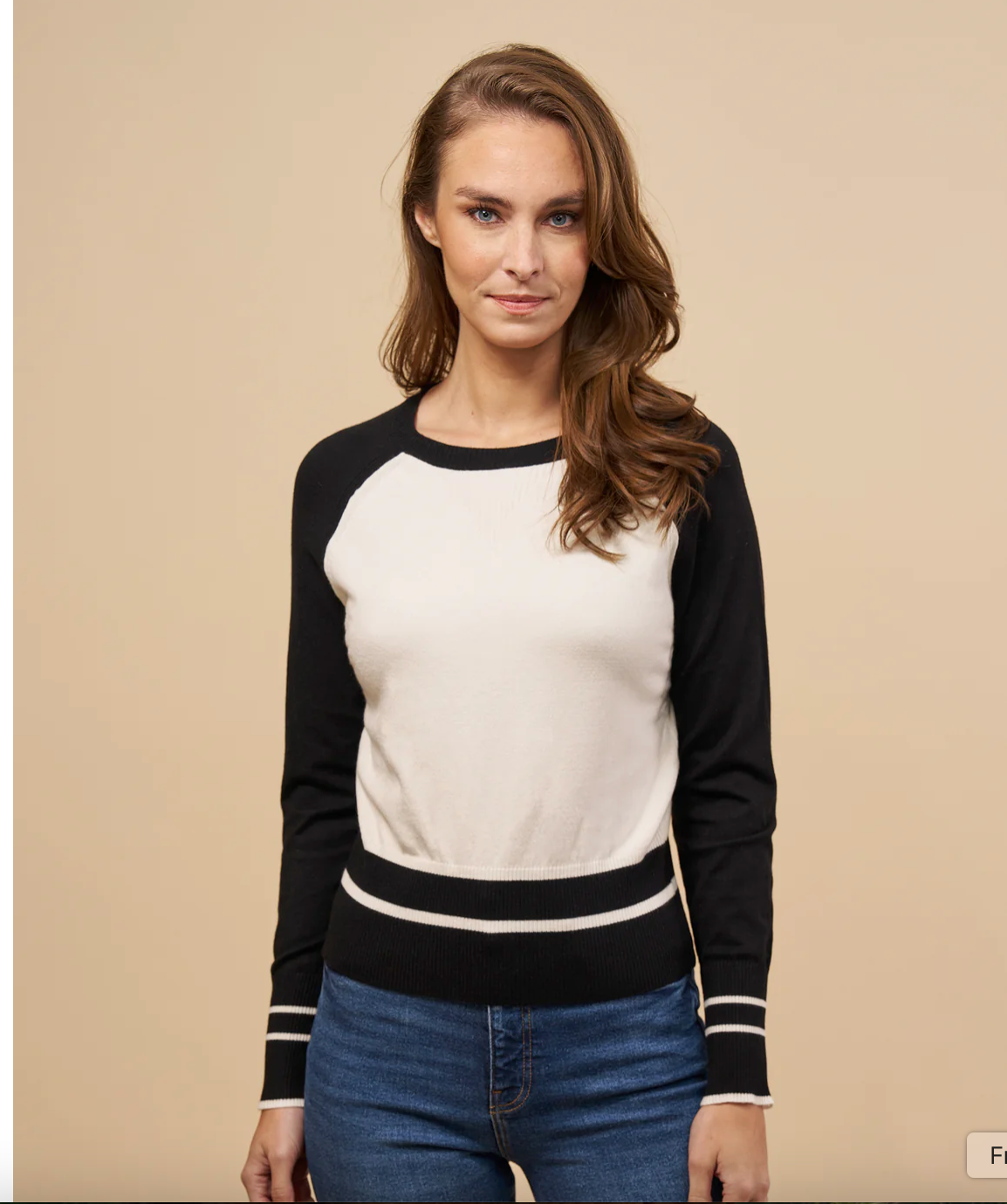 CREW NECK BASEBALL SWEATER