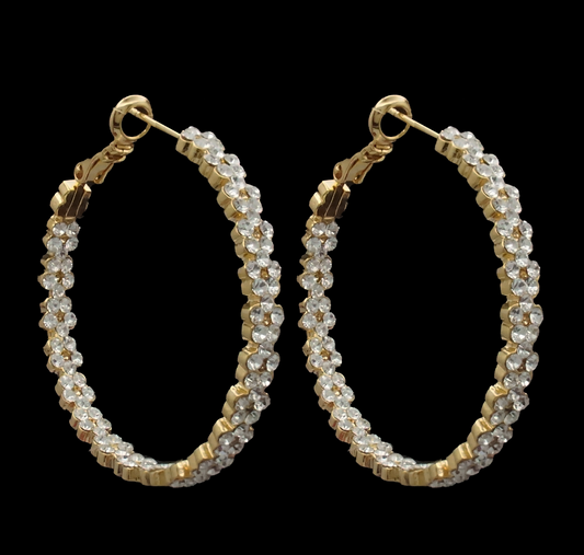 LARGE FLOWER EARRING