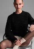 CHELSEA PULLOVER SWEATER WITH LUREX