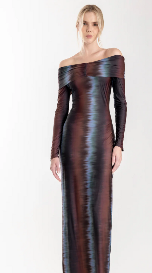 CENTELLA STRIPES MIDI DRESS