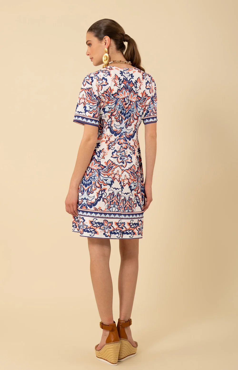 BETHANY JERSEY V NECK DRESS