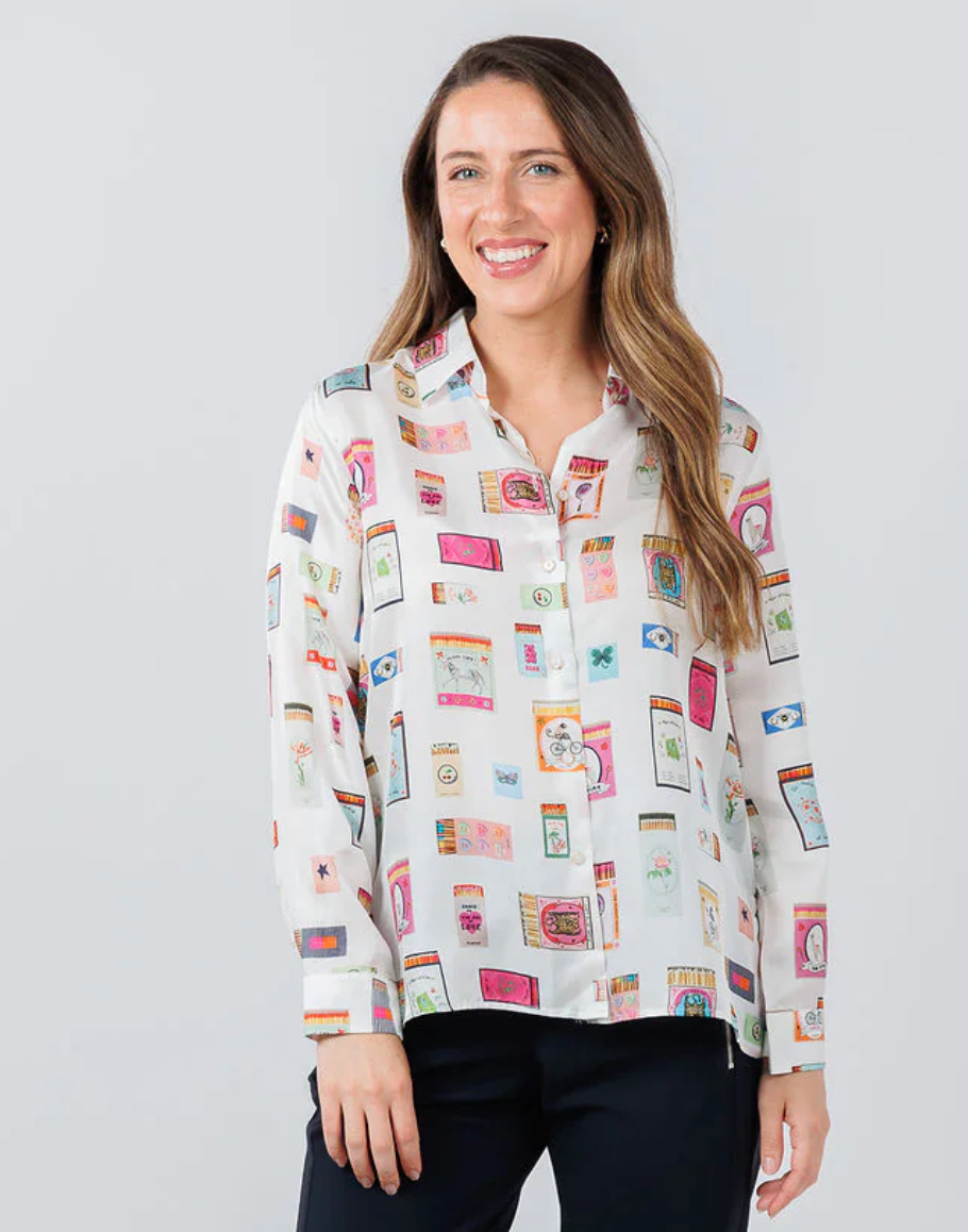 TEA RAYA ROSA SILK BLOUSE