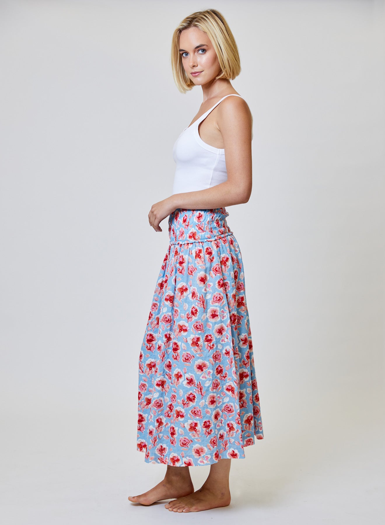 PRINTED MAXI SKIRT
